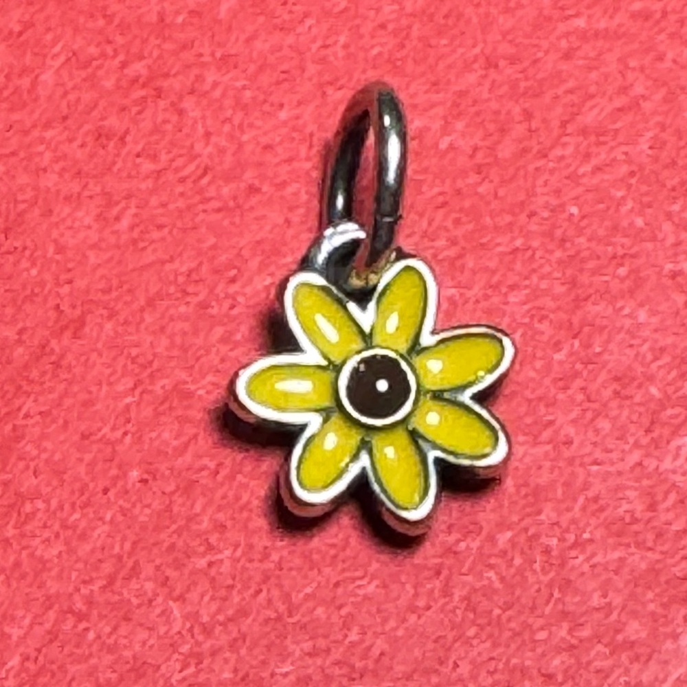 James Avery enamel mini flower charm